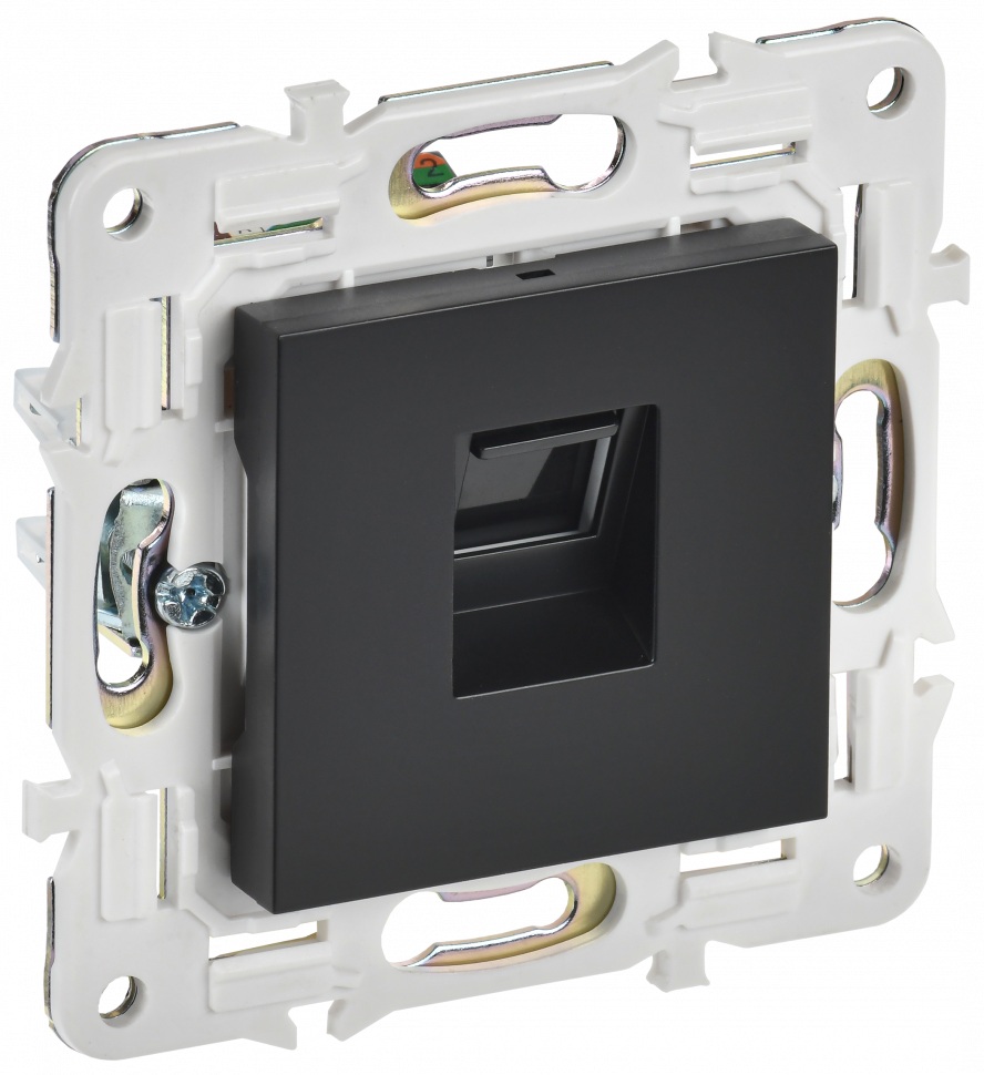 

Розетка компьютерная IEK SK-K10-2-K02 SKANDY RJ45 кат.6 SK-K02Bl Черный, SK-K10-2-K02