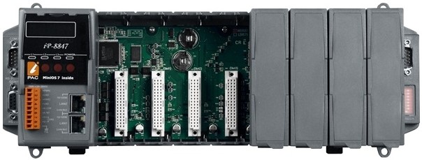 

Контроллер ICP DAS iP-8847 CR 8 slots Faster CPU (80 MHz) Dual Ethernet ISaGRAF PAC 80186, 80MHz, 10/100 Mbps, iP-8847 CR
