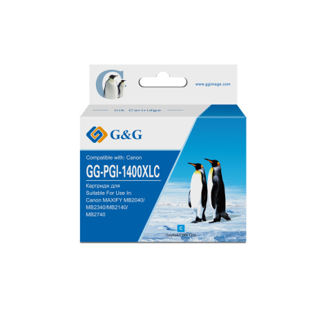 Изображение товара Картридж G&G GG-PGI-1400XLC для Canon струйных МФУ и принтеров