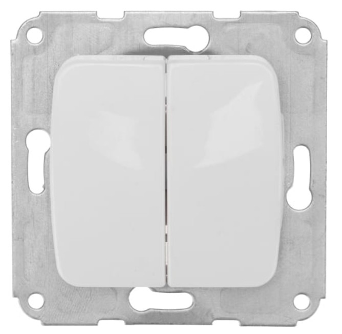 

Выключатель KRANZ KR-78-0202 DEA 2кл с/у 10А мех. белый, KR-78-0202