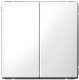 фото Выключатель двухклавишный  Systeme Electric GAL000117S