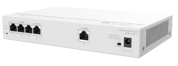 

Межсетевой экран Huawei S380-L4P1T 98012178 512MB, WAN 1×RJ45 1Гбит/с /LAN 4×RJ45 1Гбит/с (Переключение LAN/WAN (PoE+) x1 порт), VLAN, IPv4, DHCP serv, S380-L4P1T