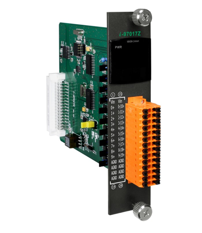 

Модуль ICP DAS I-97017Z CR 10/20-channel Analog Input Module with High Voltage Protection (RoHS), I-97017Z CR