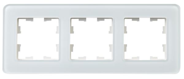 

Рамка тройная IEK BR-M32-G-41-K01 BRITE РУ-3-2-Бр Стекло Белый RE, BR-M32-G-41-K01