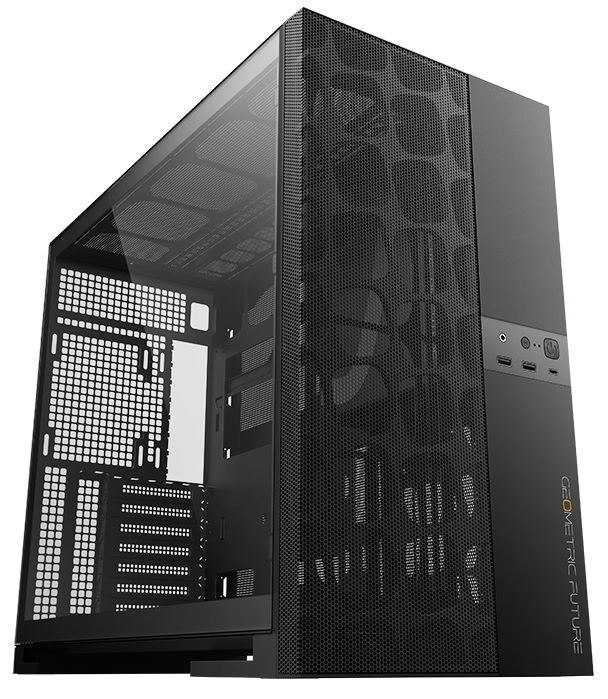 

Корпус eATX Geometric Future Model 5 Vent 1AM5VTBK00200 без БП, 2*USB 3.0, USB Type-C, Model 5 Vent