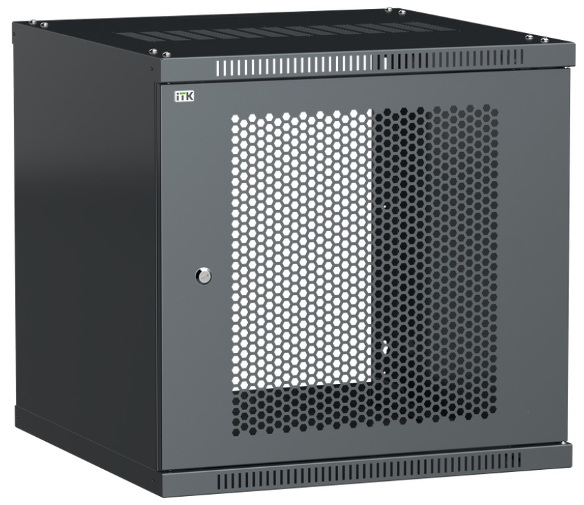 

Шкаф настенный 19", 18U ITK LWE5-18U66-PF LINEA WE 600х600мм дверь перфорированная черный, LWE5-18U66-PF