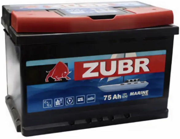 Изображение товара ZUBR ZM750 75Ah морской аккумулятор для лодок и яхт