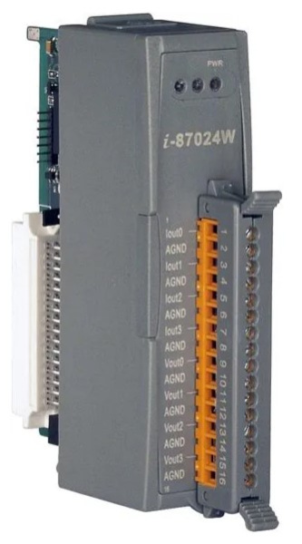 Изображение товара Модуль аналогового вывода ICP DAS I-87024W-G CR 4 канала с протоколом DCON