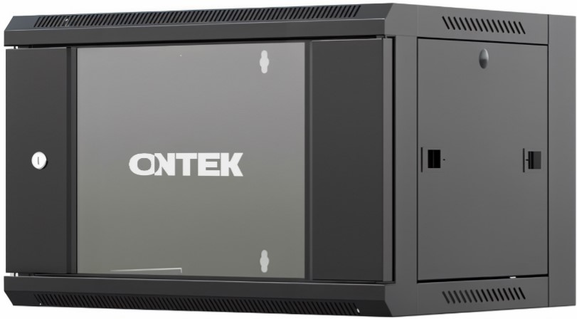 

Шкаф настенный 19", 6U ONTEK TSN6U6637GSRSWRW-9005 телекоммуникационный, 2 профиля 19, дверь стеклянная, боковые стенки съемные, задняя стенка, разобр, TSN6U6637GSRSWRW-9005