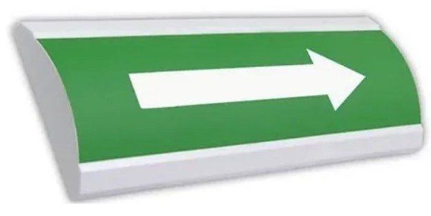 Оповещатель Электротехника и Автоматика ЛЮКС-12 "Стрелка вправо" охранно-пожарный световой табло