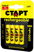 Изображение товара Аккумулятор Старт HR03 ААА 1100mAh Ni-MH BL3+1