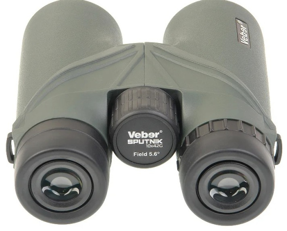 Изображение товара Бинокль Veber Sputnik 10 крат оптика BK-7 для охоты рыбалки и туризма