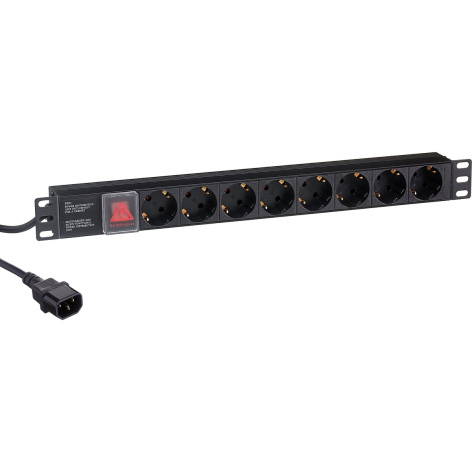 Изображение товара Блок розеток Exegate ServerPro PDU-19H806 Al-8S-C14-3CU-SW