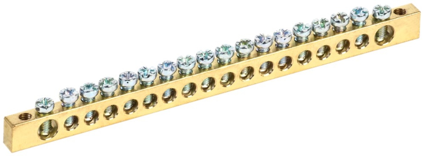 

Шина IEK PEN 6х9мм 18/2 земля-ноль (18групп/креп по краям) (YNN11-18-100), PEN 6х9мм 18/2