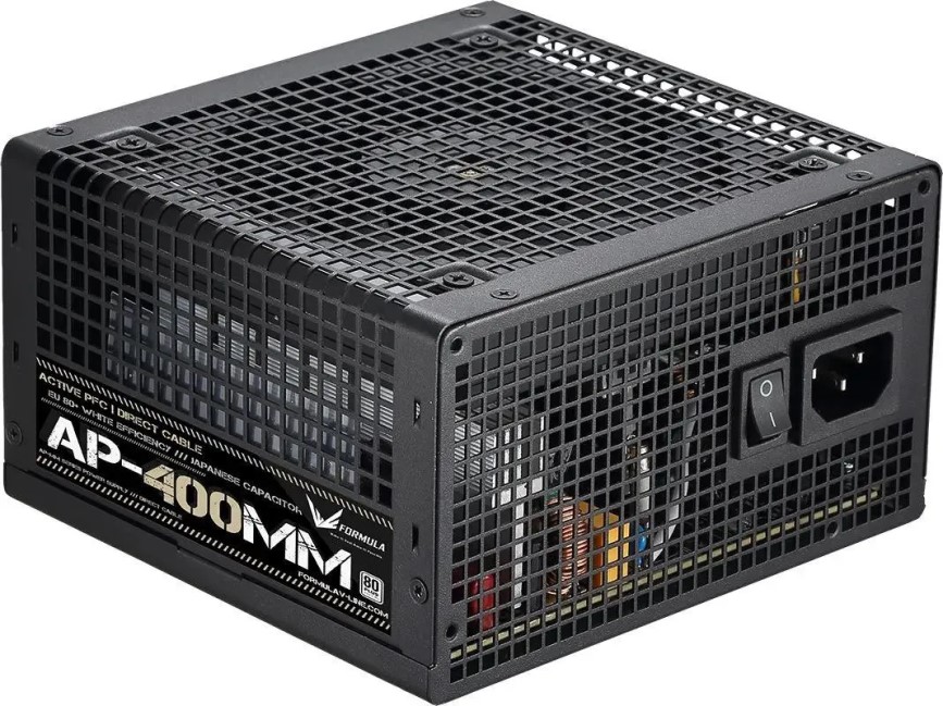 

Блок питания FORMULA AP-400ММ 400W, 80 PLUS, APFC, 120mm fan RTL, AP-400ММ