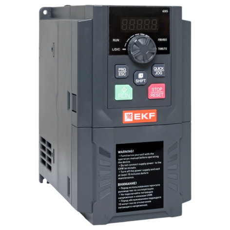 Изображение товара Преобразователь частоты EKF PD-150-FC-5K5-21-B 5.5 кВт промышленный
