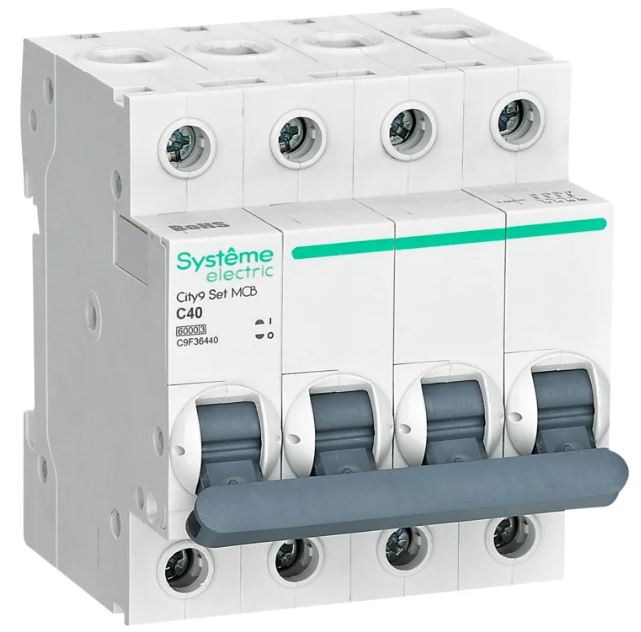 

Автоматический выключатель Systeme Electric C9F36440 City9 Set С 40А 4P 6kA 400В, C9F36440