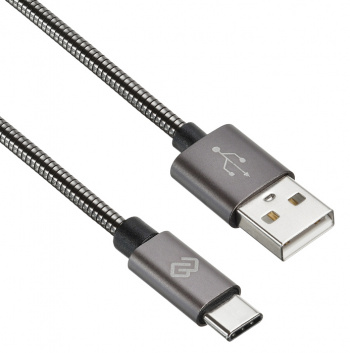 

Кабель интерфейсный Digma 1080462 USB (m)-USB Type-C (m) 1.2м черный, 1080462