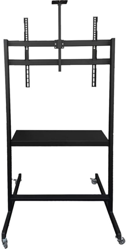 

Интерактивная стойка Wize M80RU мобильная для широкоформатных и интерактивных дисплеев 55-80" VESA 800х600, до 80кг, две полки в комплекте, черная (ар, M80RU