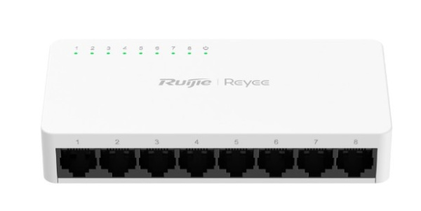 Изображение товара Коммутатор RUIJIE NETWORKS RG-ES08G-L Гигабитный настольный неуправляемый