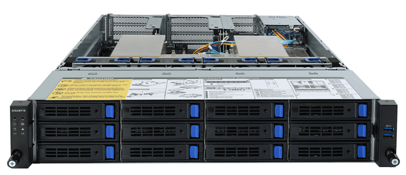 

Серверная платформа 2U GIGABYTE R282-Z90 (2*SP3, 32*DDR4 (3200), 12*3.5"/2.5" SATA/SAS HS, 2*2.5" SATA/SAS HS, M.2, 8*PCIE, VGA, 2*USB 3.0, 2*1200W), R282-Z90
