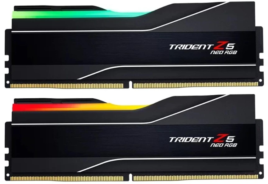 

Модуль памяти DDR5 32GB (2*16GB) G.Skill TRIDENT Z5 NEO RGB F5-6000J2836G16GX2-TZ5NR 6000MHz CL28 1.40V, TRIDENT Z5 NEO RGB