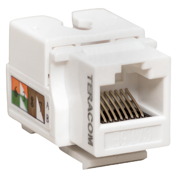 

Модуль EKF TRP-KSTN-90D-5EUTP-WH Keystone TERACOM PRO Cat.5E RJ-45 неэкран. 110 IDC 90 град. белый, TRP-KSTN-90D-5EUTP-WH