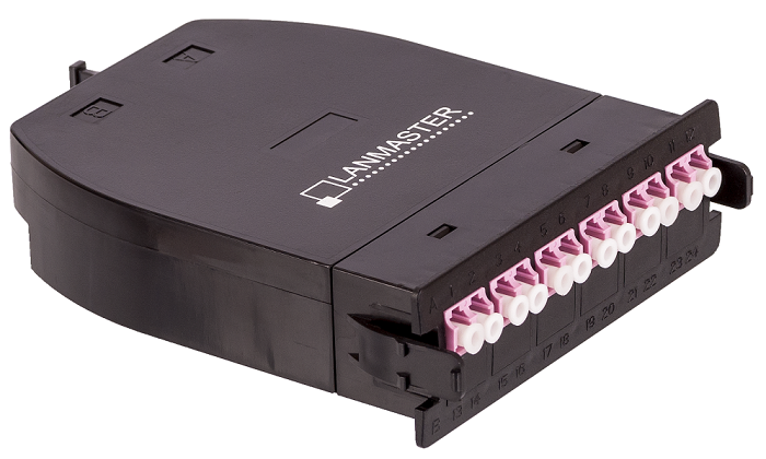 

Кассета Lanmaster LAN-MCSB-1M-12LC/OM4 OM4, 12xLC, тип B, низкие потери, черная, LAN-MCSB-1M-12LC/OM4