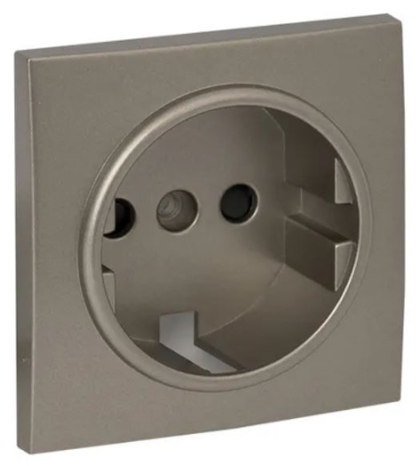 Изображение товара Накладка розетки с заземлением EKF ESR16-L-028-40