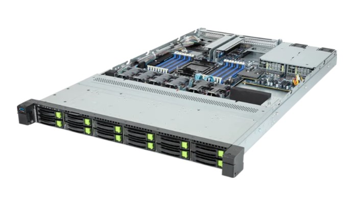 

Серверная платформа 1U GIGABYTE R163-S35-AAH1 (LGA4677, C741, 16*DDR5, 12*2.5" NVMe/SATA, M.2, PCIe, 1300W 80+ Titanium, 2*USB 3.2, Mini-DP), R163-S35-AAH1