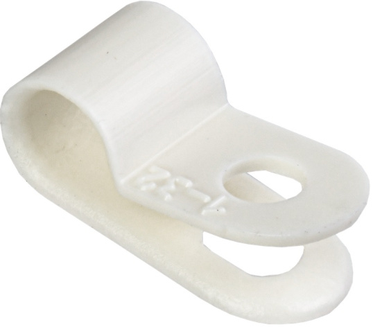 Изображение товара Крепежная скоба IEK USK11-05-050-K01 для кабелей 5 мм белая 50 шт