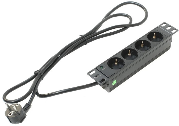 Изображение товара Блок розеток 5bites PDU410A-10 горизонтальный 16 А 220 В для серверной