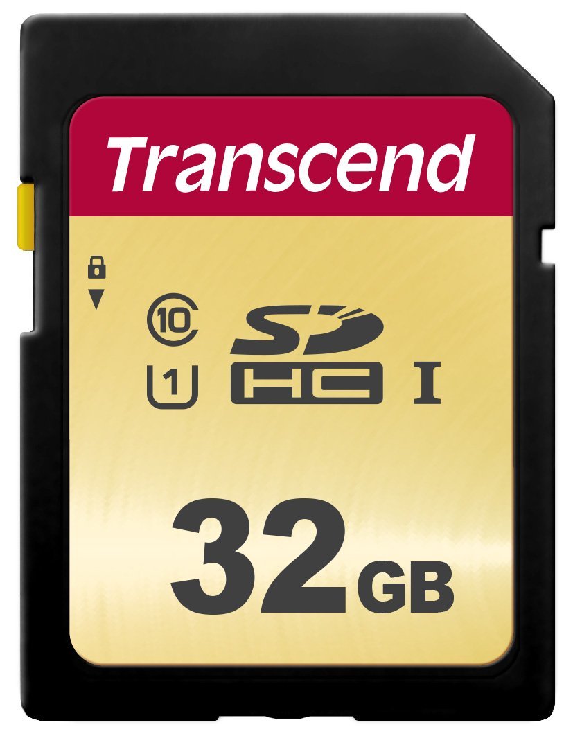 

Карта памяти 32GB Transcend TS32GSDC500S SDHC Class 10 U1 500S, MLC, TS32GSDC500S