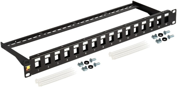 Изображение товара Патч-панель Lanmaster LAN-PPN16OK-UTP 16 портов 1U для монтажа в стойки