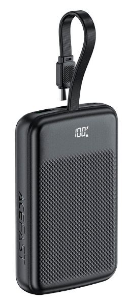 

Аккумулятор внешний портативный ACEFAST M13 PD 22.5W Power Bank With Cable 10000Mah. Цвет: черный, M13