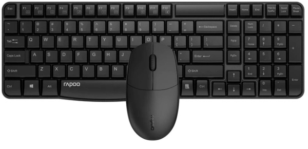 Изображение товара Беспроводной комплект клавиатура и мышь Rapoo X1820-BL синего цвета