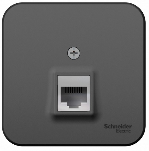

Розетка Schneider Electric BLNIA011006 ТЛФ RJ11 изолир. пластина Антрацит наруж, BLNIA011006