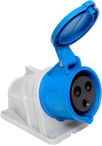 

Розетка стационарная наружная EKF ps-123-32-220-PRO 123 2Р+РЕ 32А 220В IP44 PROXIMA, ps-123-32-220-PRO