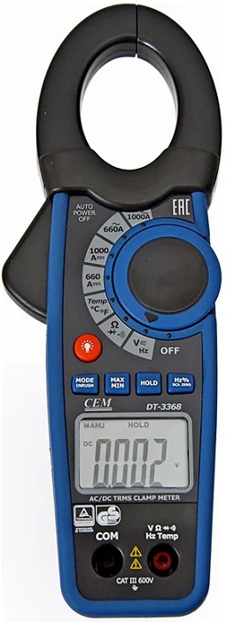 

Токоизмерительные клещи CEM DT-3368 CEM 480434 True RMS, DT-3368