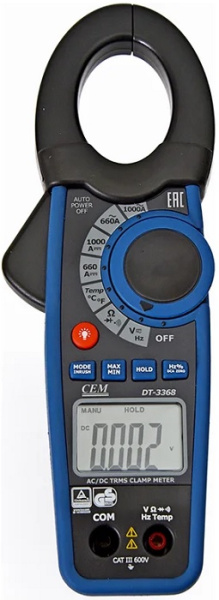 Изображение товара Мультиметр цифровой CEM DT-3368 профессиональный токоизмерительные клещи