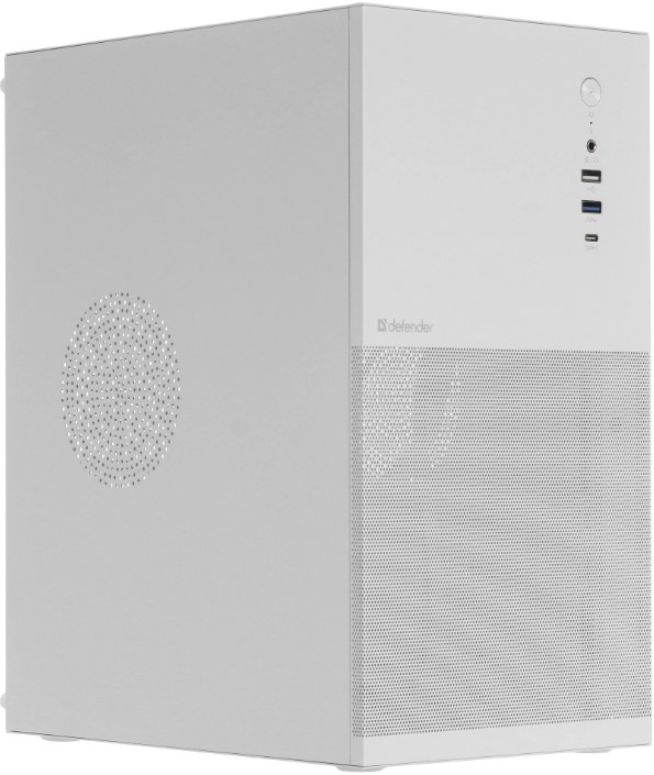 

Корпус mATX Defender Apex Metal без БП, белый, USB Type-C, USB 3.0, Apex Metal