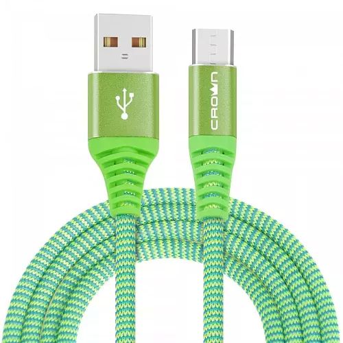 

Кабель Crown CMCU-3102M CM000002142 USB - microUSB green, CMCU-3102M
