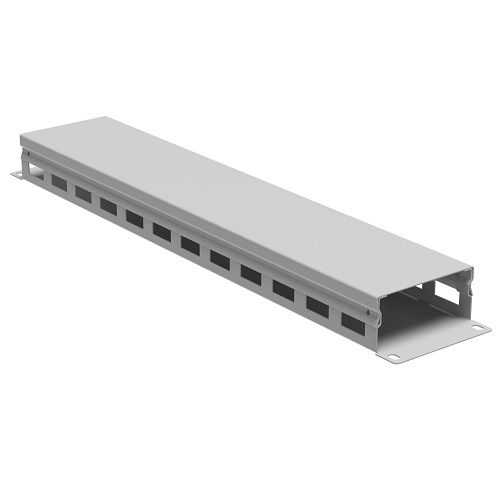 

Кабельный организатор DKC R5CP1942HE 19" с крышкой 2U, глубина 40 мм, RAL7035, "RAM telecom", R5CP1942HE