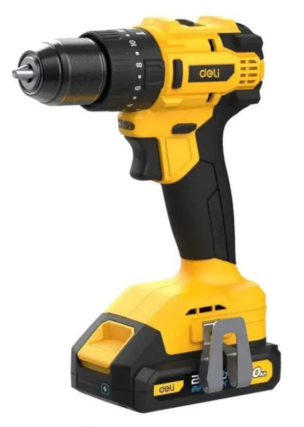 Изображение товара Дрель-шуруповерт Deli DC150 аккумуляторная профессиональная