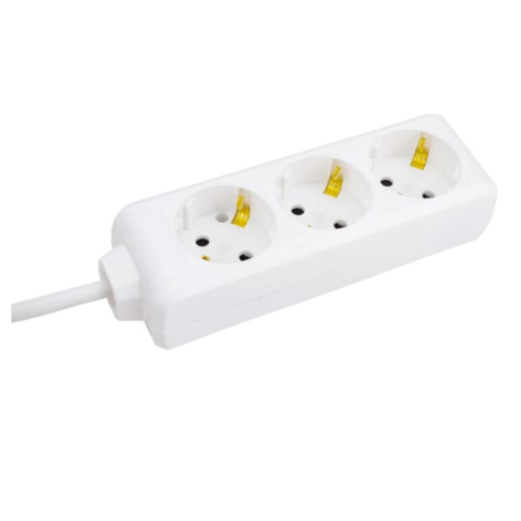 Изображение товара Удлинитель IEK WYP10-16-03-05-Z-N 5м, 3 розетки, заземление