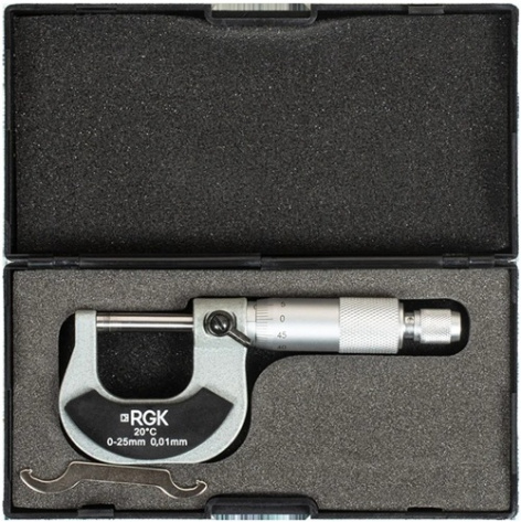 Изображение товара Микрометр RGK MCM-25 точный инструмент для измерений до 25 мм