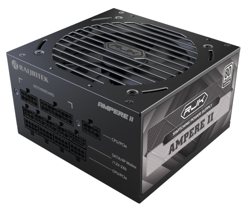 

Блок питания ATX Raijintek AMPERE II 1000 0R30B00041 1000W, 80+ Platinum, 12VHPWR, full modular, AMPERE II 1000