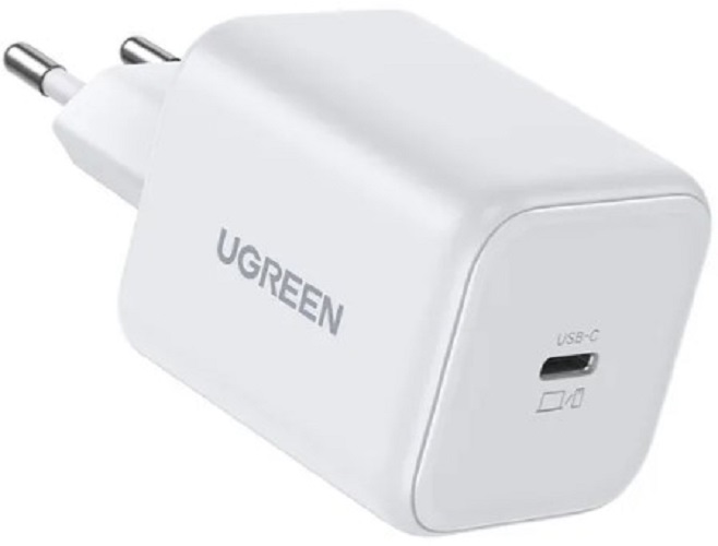

Зарядное устройство сетевое UGREEN X524 65053_ 45W USB-C GaN Fast Charger EU. Цвет: белый, X524