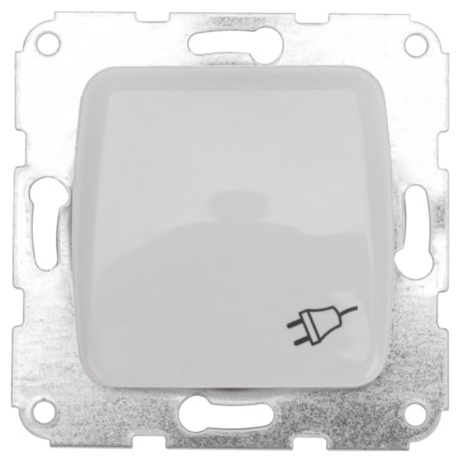

Розетка KRANZ KR-78-0213 DEA 1-ая с/з с крышкой с/у 16А мех. белая, KR-78-0213