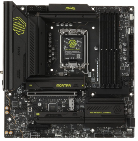 Изображение товара Материнская плата MSI MAG B860M MORTAR WIFI с поддержкой DDR5 и Wi-Fi 6E